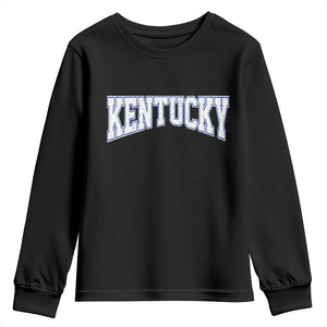 Kentucky Youth Sweatshirt Vintage Sports Design Kentuckian KY State TS11 Black Print Your Wear