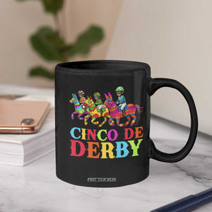 Cinco De Derby Coffee Mug Funny Mexican Derby Pinata Horse Race TS11 Print Your Wear