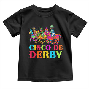 Cinco De Derby Toddler T Shirt Funny Mexican Derby Pinata Horse Race TS11 Black Print Your Wear