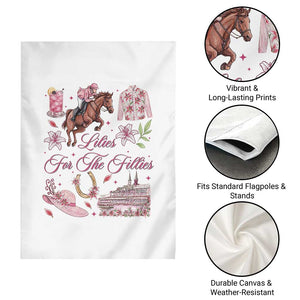 Derby Horse Racing Day Garden Flag Lilies For The Fillies Stargazer Lily Flower TS11 Print Your Wear