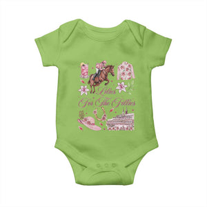 Derby Horse Racing Day Baby Onesie Lilies For The Fillies Stargazer Lily Flower TS11 Lime Print Your Wear