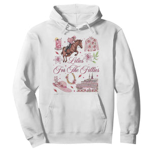 Derby Horse Racing Day Hoodie Lilies For The Fillies Stargazer Lily Flower TS11 White Print Your Wear