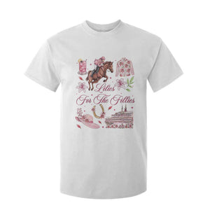 Derby Horse Racing Day T Shirt For Kid Lilies For The Fillies Stargazer Lily Flower TS11 White Print Your Wear