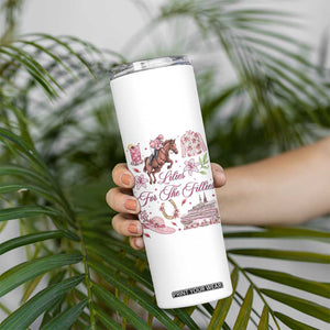 Derby Horse Racing Day Skinny Tumbler Lilies For The Fillies Stargazer Lily Flower TS11 Print Your Wear