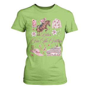 Derby Horse Racing Day T Shirt For Women Lilies For The Fillies Stargazer Lily Flower TS11 Lime Print Your Wear