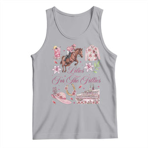 Derby Horse Racing Day Tank Top Lilies For The Fillies Stargazer Lily Flower TS11 Athletic Heather Print Your Wear