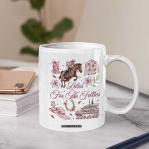 Derby Horse Racing Day Coffee Mug Lilies For The Fillies Stargazer Lily Flower TS11 Print Your Wear
