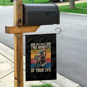 Horse Race Derby Garden Flag The Best Two Minutes Of Your Life TS11 Print Your Wear