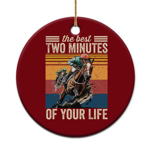 Horse Race Derby Ceramic Ornament The Best Two Minutes Of Your Life TS11 1pc Red Print Your Wear