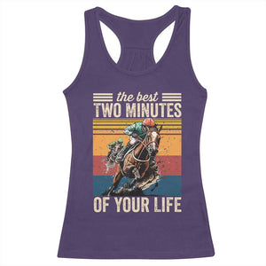 Horse Race Derby Racerback Tank Top The Best Two Minutes Of Your Life TS11 Purple Print Your Wear