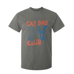 Cat Dad Club T Shirt For Kid Life is Better with Cats Fathers Day TS11 Military Green Print Your Wear