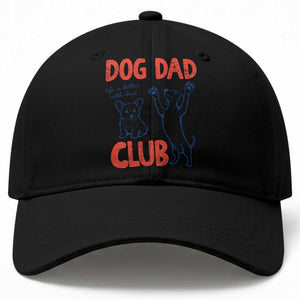 Dog Dad Club Baseball Cap Life is Better with Dogs Father's Day TS11 Print Your Wear