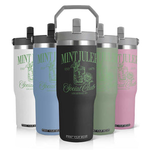 Mint Julep Social Club KY Funny Derby Cocktail Flip Straw Tumbler TS11 Print Your Wear