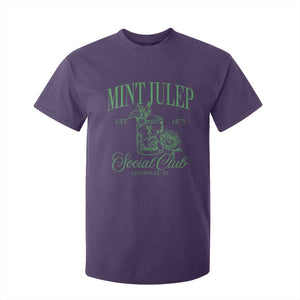 Mint Julep Social Club KY Funny Derby Cocktail T Shirt For Kid TS11 Purple Print Your Wear