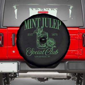 Mint Julep Social Club KY Funny Derby Cocktail Spare Tire Cover TS11 Black Print Your Wear