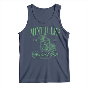 Mint Julep Social Club KY Funny Derby Cocktail Tank Top TS11 Navy Print Your Wear