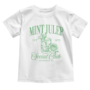 Mint Julep Social Club KY Funny Derby Cocktail Toddler T Shirt TS11 White Print Your Wear