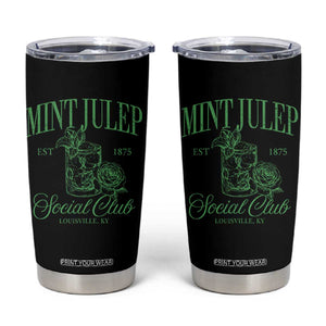Mint Julep Social Club KY Funny Derby Cocktail Tumbler Cup TS11 Black Print Your Wear