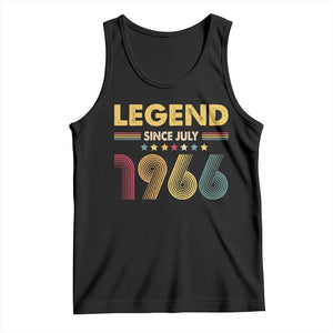 July 60th Birthday Tank Top Legends Since July 1966 Retro Bday