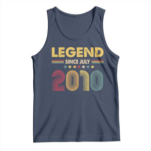 July 16th Birthday Tank Top Legends Since July 2010 Retro Bday