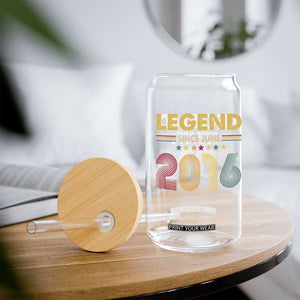 June 10th Birthday Glass Can Legends Since June 2016 Retro Bday TS11 Print Your Wear