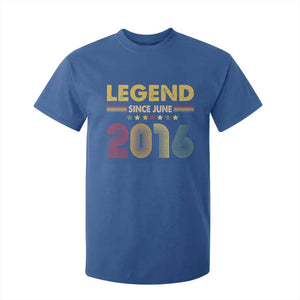 June 10th Birthday T Shirt For Kid Legends Since June 2016 Retro Bday TS11 Royal Blue Print Your Wear