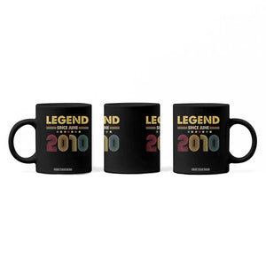 June 16th Birthday Coffee Mug Legends Since June 2010 Retro Bday TS11 Print Your Wear
