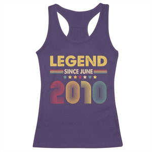 June 16th Birthday Racerback Tank Top Legends Since June 2010 Retro Bday TS11 Purple Print Your Wear