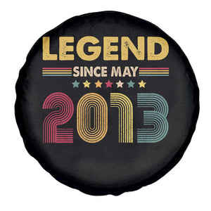 May 13th Birthday Spare Tire Cover Legends Since May 2013 Retro Bday TS11 Print Your Wear