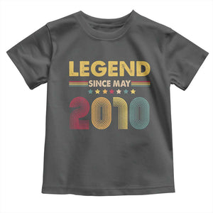 May 16th Birthday Toddler T Shirt Legends Since May 2010 Retro Bday TS11 Dark Heather Print Your Wear