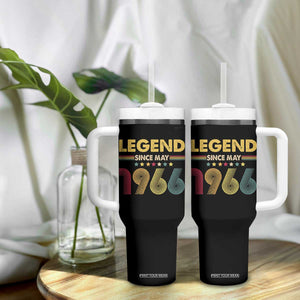 May 60th Birthday Tumbler With Handle Legends Since May 1966 Retro Bday TS11 Print Your Wear
