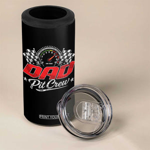 Dad Pit Crew 4 in 1 Can Cooler Tumbler Racing Family Matching Father's Day TS11 Print Your Wear