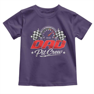 Dad Pit Crew Toddler T Shirt Racing Family Matching Father's Day TS11 Purple Print Your Wear
