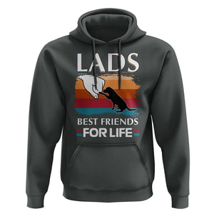 Labrador Lover Hoodie Lab Best Friends For Life Vintage Retro Pet Lover TS11 Dark Heather Print Your Wear