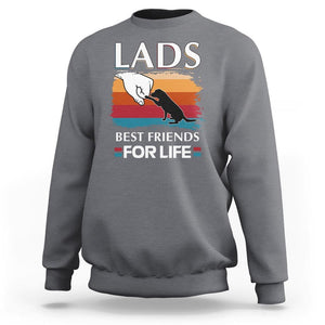 Labrador Lover Sweatshirt Lab Best Friends For Life Vintage Retro Pet Lover TS11 Charcoal Print Your Wear