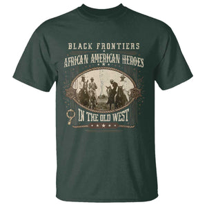 African American Cowboy T Shirt Black Frontiers African American Heroes In The Old West TS11 Dark Forest Green Print Your Wear