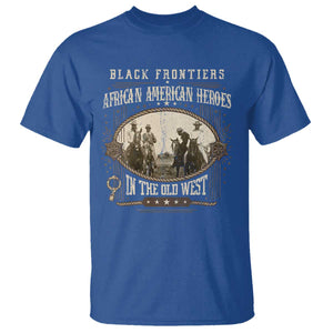 African American Cowboy T Shirt Black Frontiers African American Heroes In The Old West TS11 Royal Blue Print Your Wear