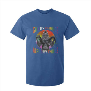 Funny Gay By Chance Alpha By Choice T Shirt For Kid Wolf Alpha LGBTQ TS11 Royal Blue Print Your Wear