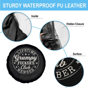 Grumpy Fucker's Club Lifetime Member Spare Tire Cover TS11 Print Your Wear