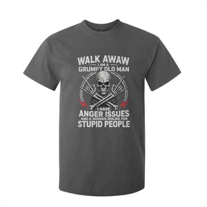 Walk Away I Am A Grumpy Old Man I Have Anger Issues T Shirt For Kid Funny Senior Citizen