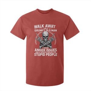 Walk Away I Am A Grumpy Old Man I Have Anger Issues T Shirt For Kid Funny Senior Citizen TS11 Red Print Your Wear