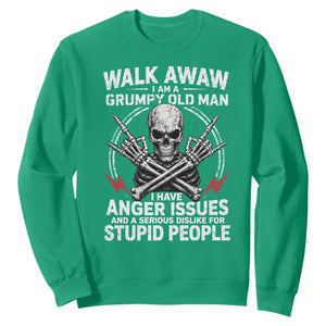 Walk Away I Am A Grumpy Old Man I Have Anger Issues Sweatshirt Funny Senior Citizen