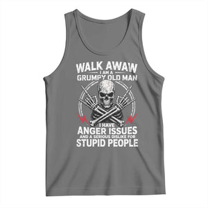 Walk Away I Am A Grumpy Old Man I Have Anger Issues Tank Top Funny Senior Citizen
