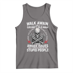 Walk Away I Am A Grumpy Old Man I Have Anger Issues Tank Top Funny Senior Citizen