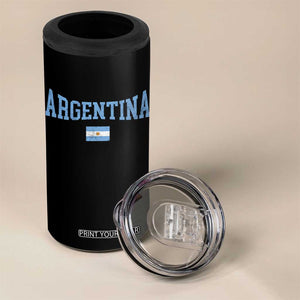 Argentina Sports Throwback Design Vintage Argentinian Flag 4 in 1 Can Cooler Tumbler TS11 Print Your Wear