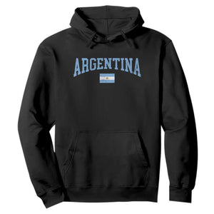 Argentina Sports Throwback Design Vintage Argentinian Flag Hoodie TS11 Black Print Your Wear