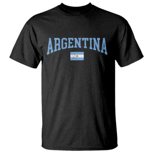 Argentina Sports Throwback Design Vintage Argentinian Flag T Shirt TS11 Black Print Your Wear