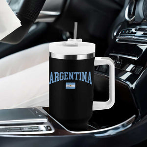 Argentina Sports Throwback Design Vintage Argentinian Flag Tumbler With Handle TS11 Print Your Wear
