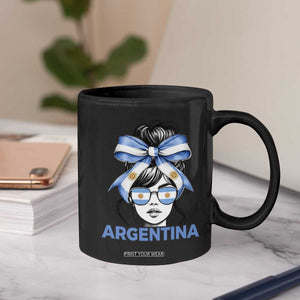 Messy Bun Argentina Pride Argentinian Girl Coffee Mug TS11 Print Your Wear