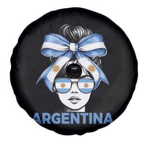Messy Bun Argentina Pride Argentinian Girl Spare Tire Cover TS11 Print Your Wear
